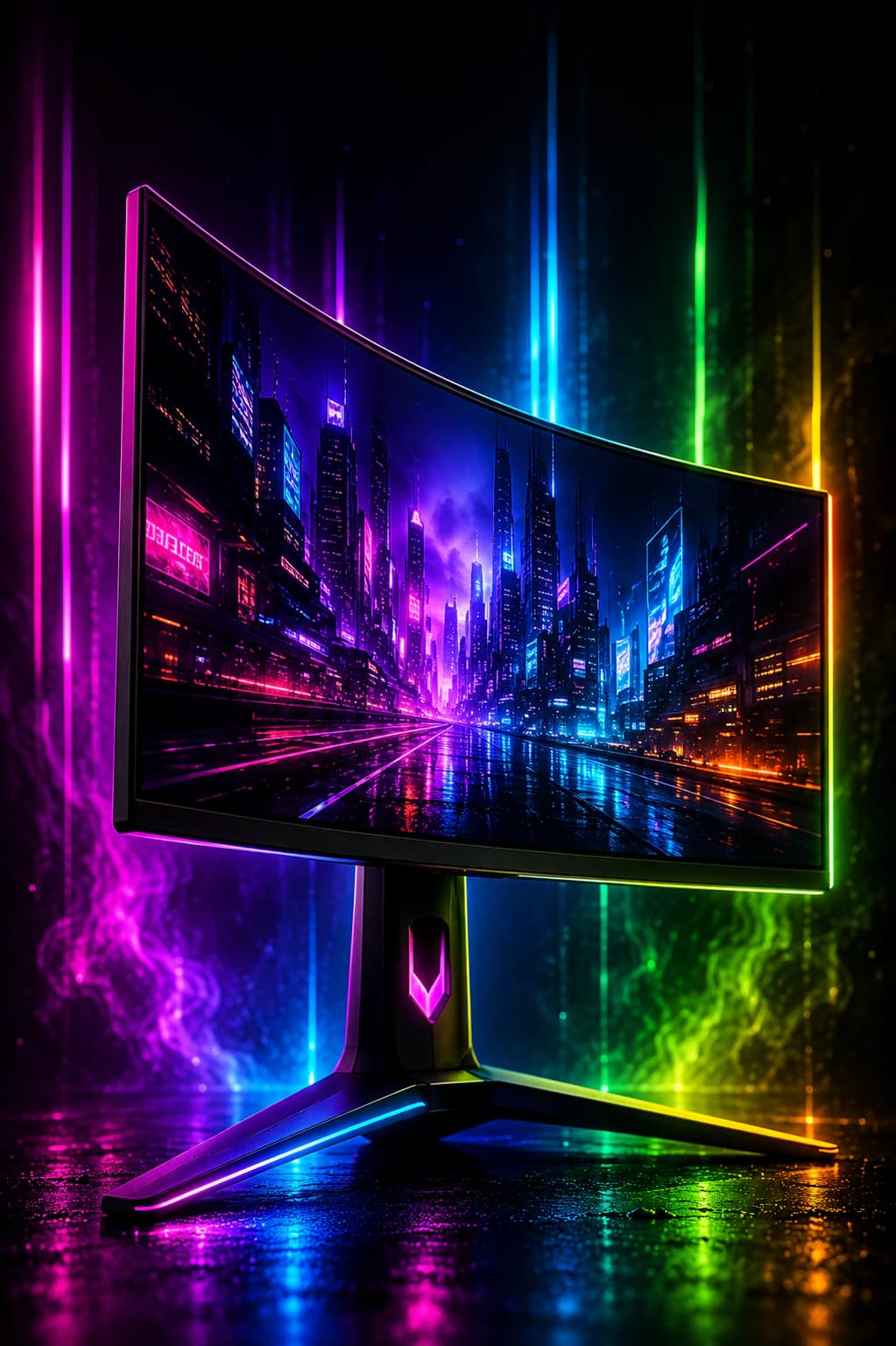 Monitor curvo para gaming y productividad